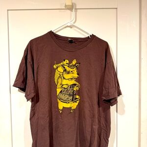 Upper Playground Jeremy Fish vintage beer-powered fox T-shirt